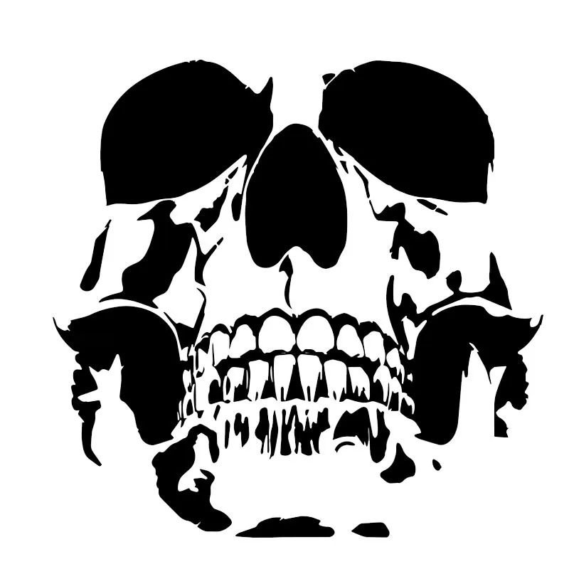 

Lovely Lovely SKULL KKs Motorcycle Accessories Car Sticker Waterproof Reflective Laser Fashion Pvc 15.6cm X 15.2cm