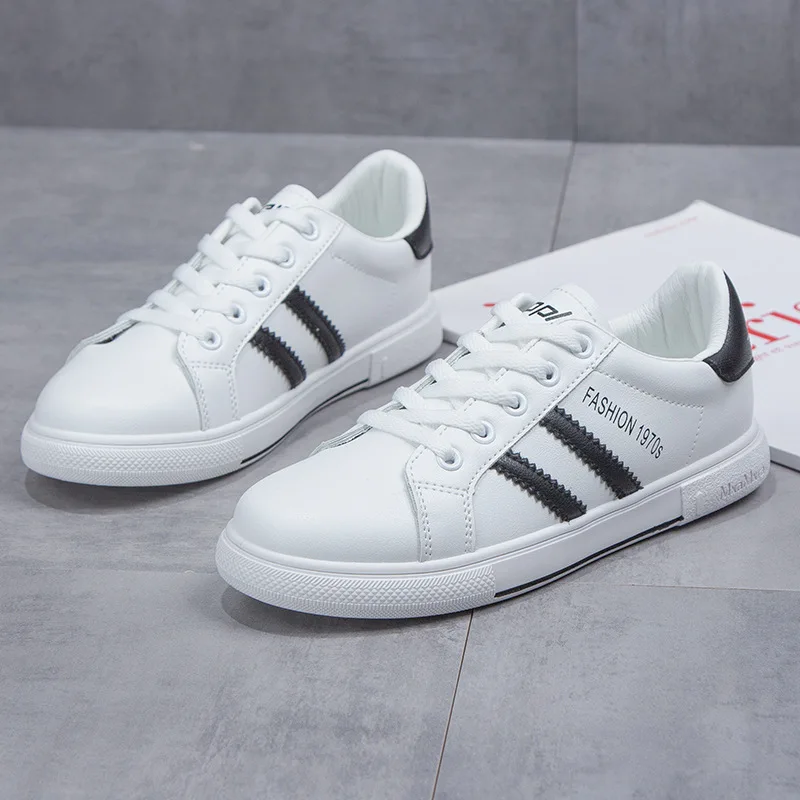 

Little White Shoes Women's Spring New Korean Fashion Shoes, Versatile Women's Shoes, Students' Leisure Sports Board Shoes 35-40