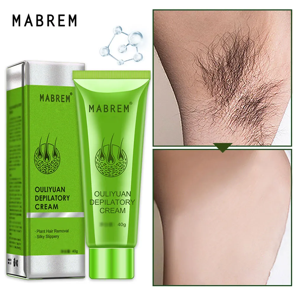 

Skin Care Body Hair Removal Cream Painless Hair Remover For Armpit Legs And Arms Care Depilatory Chest Back Bikini Legs 40G