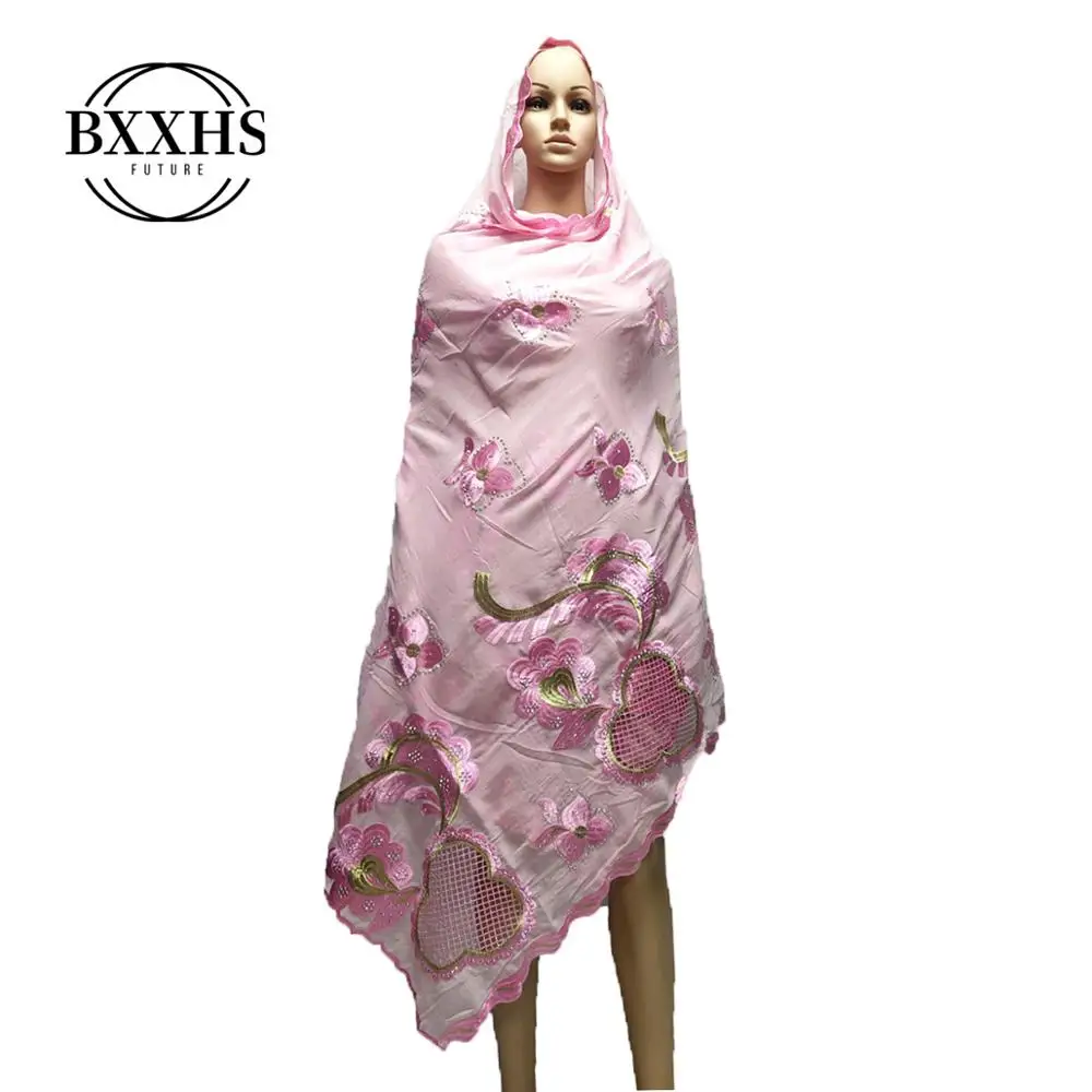 Новейшая африканская Женская шаль мусульманский платок больших размеров