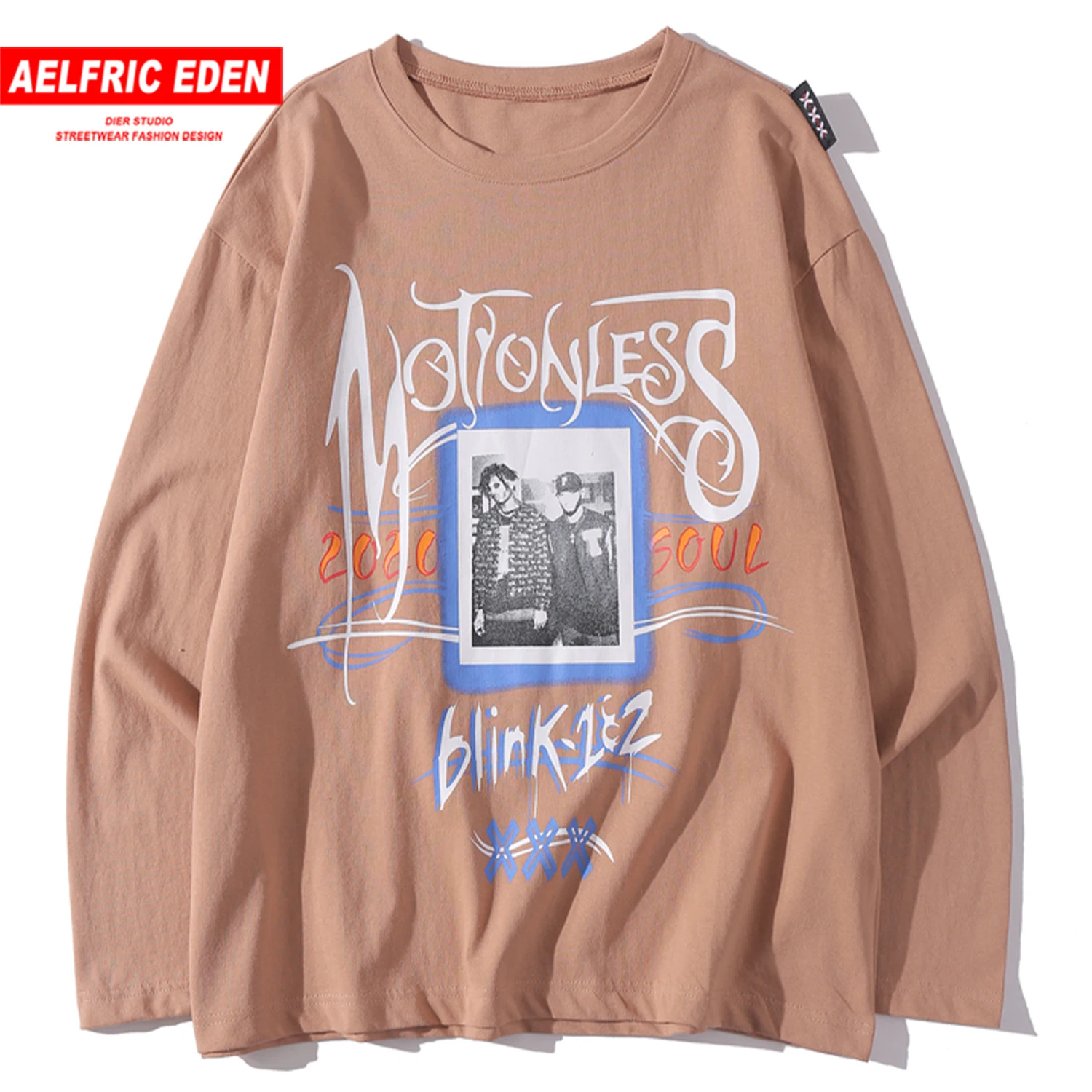 Толстовки с буквенным принтом Модные повседневные свободные пуловеры Уличная