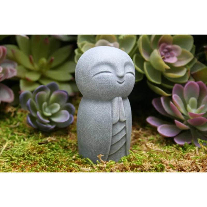 

Статуя Jizo, прекрасная маленькая Будда джизо для вашего дома или сада, уличное украшение @ LS