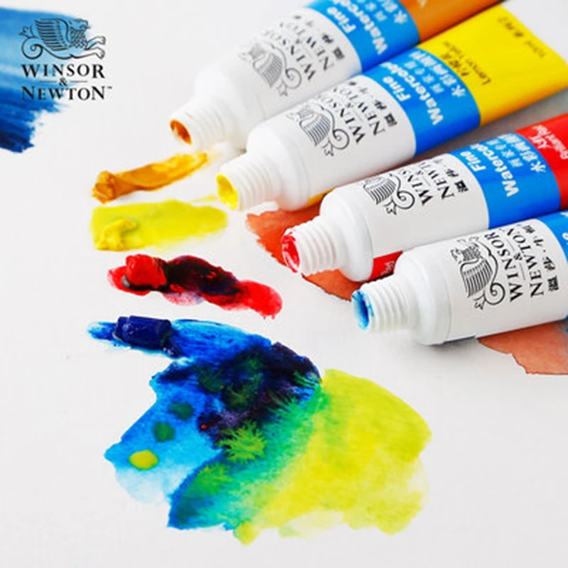 WINSOR &amp NEWTON 12/18/24/36 Цвета 10 мл акварель Краски пигментные трубы для художника