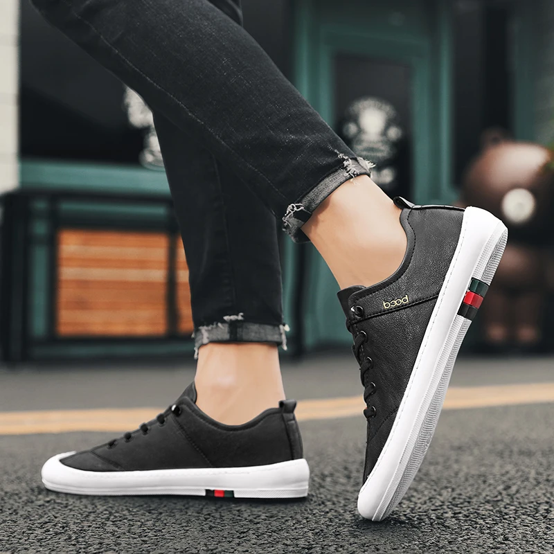 

The New Spring 2021 Fashion Hot Style Men's Microfiber British Non-Slip Casual Shoe Size 39-44