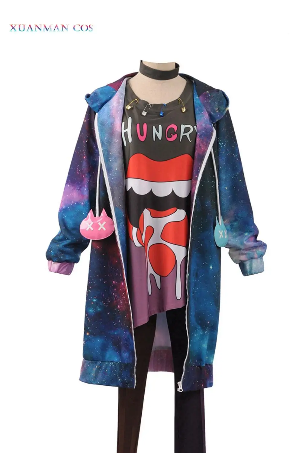 Cosplay Costume Bad Wolf Ookami Iida Rintarou Multi-colour Jacket Hoody T-skirt Wig Halloween Christmas |