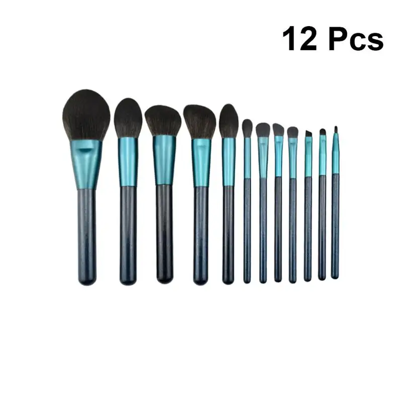 12Pcs Makeup Brushes Long Handle Brushes Foundation Soft Bristle Brushes for Salon Girls Make Up Brush Cosmetics Beauty Tools