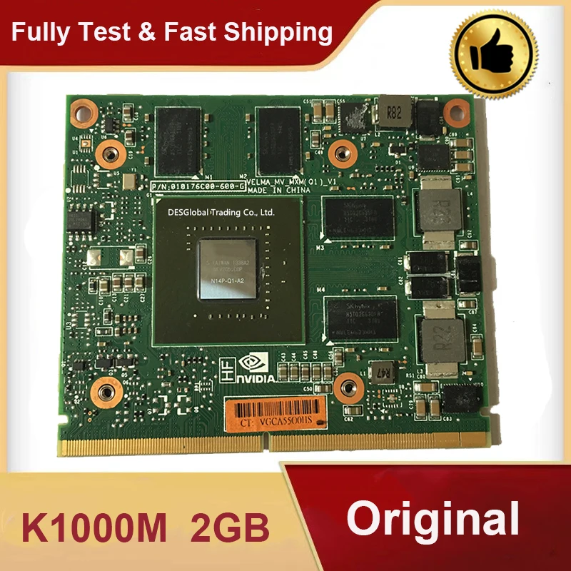 K1000M K1000 видеографические карты 2 Гб для ноутбука hp 8570W 8770W Dell M4700 M4800 N14P-Q1-A2 CN-0KKVMC 0KKVMC полностью протестирована