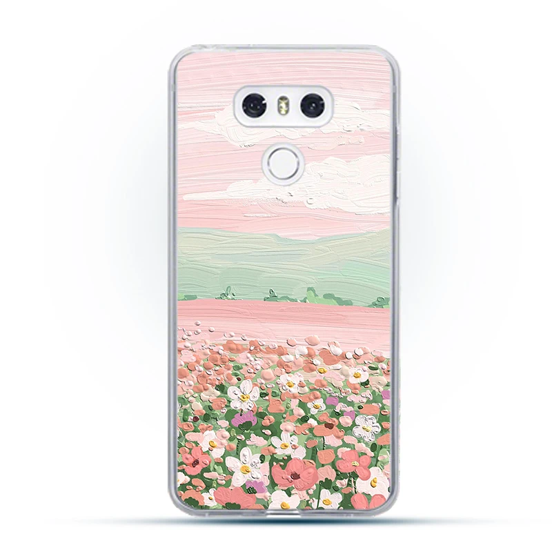 

ciciber Leaf Painting Case for LG G6 G8 G7 K62 Q52 V60 V50S V50 V30S K50 K10 Q60 V30 V35 V40 K8 K9 K11 Plus THINQ 2018 Silicone