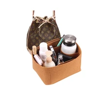 fits for noe series noe bb petitnm bucket felt cloth insert bag organizer makeup handbag travel inner purse boston cosmetic bags