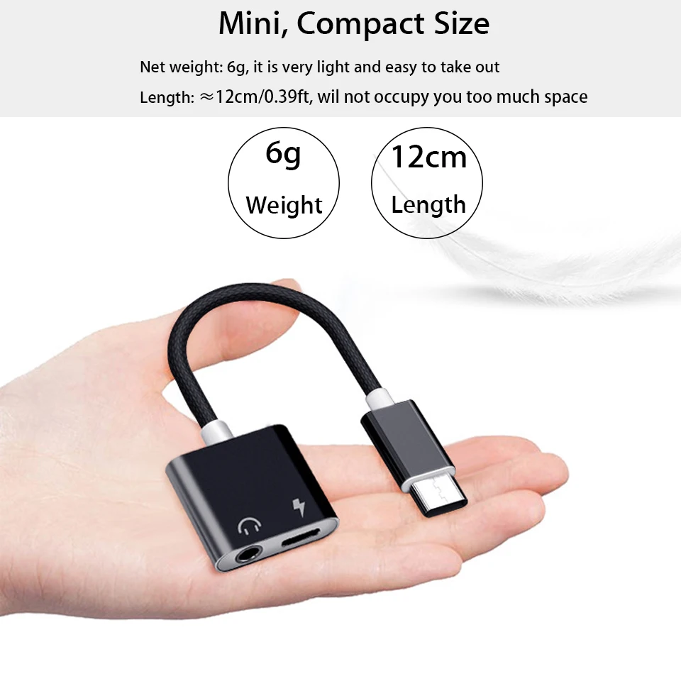 Usb type C до 3 5 мм разъем для наушников адаптер huawei Xiaomi samsung Aux аудионаушники с кабелем