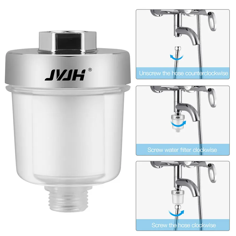 

JVJH DN15 фильтр для смесителя бытовой фильтр для водопроводной воды кухонный очиститель для ванны удаление остаточного хлора для ванной комна...