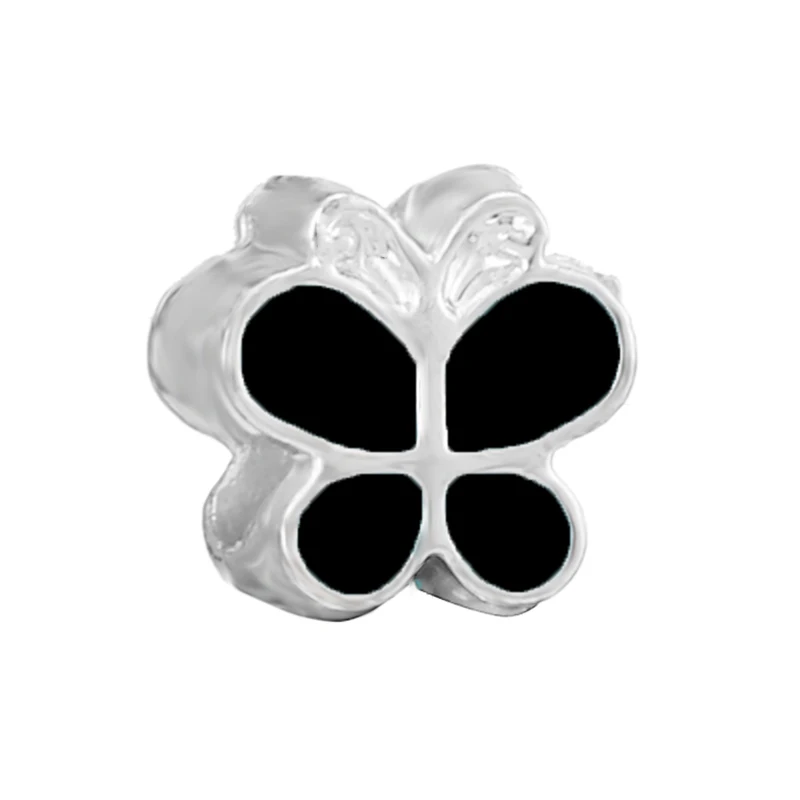 BAOPON 2 шт./лот новинка Черный кот панда животное подвеска бусины подходят для