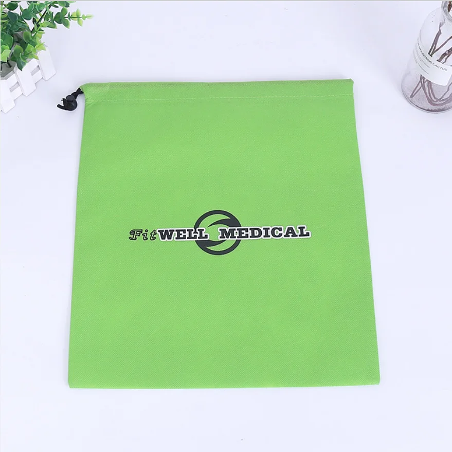 high quality polyester jewelry drawstring bag pouch custom recycled reusable polyester shoe storage and packaging bag