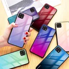 Градиентный стеклянный чехол для Samsung M32, A22, A82, A52, A72, F62, M62, A42, A32, A02S, закаленная Глянцевая задняя крышка для Galaxy A21S, A31, A51, A71