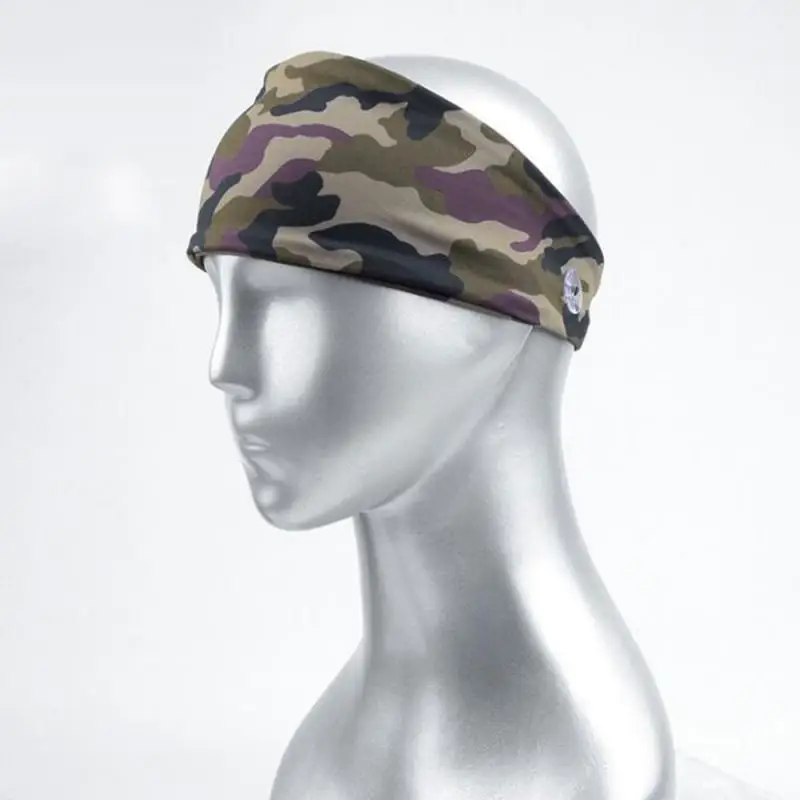 

One size Simplicity Man sports headband Cycling Headband Anti-sweat Breathable Sports Scarf Headband Running Fitness Hairband