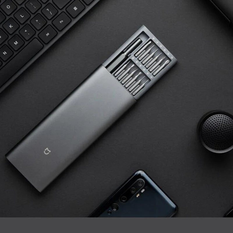 Оригинальный прецизионный отвертка Xiaomi Mijia 24 в 1 магнитные биты алюминиевая