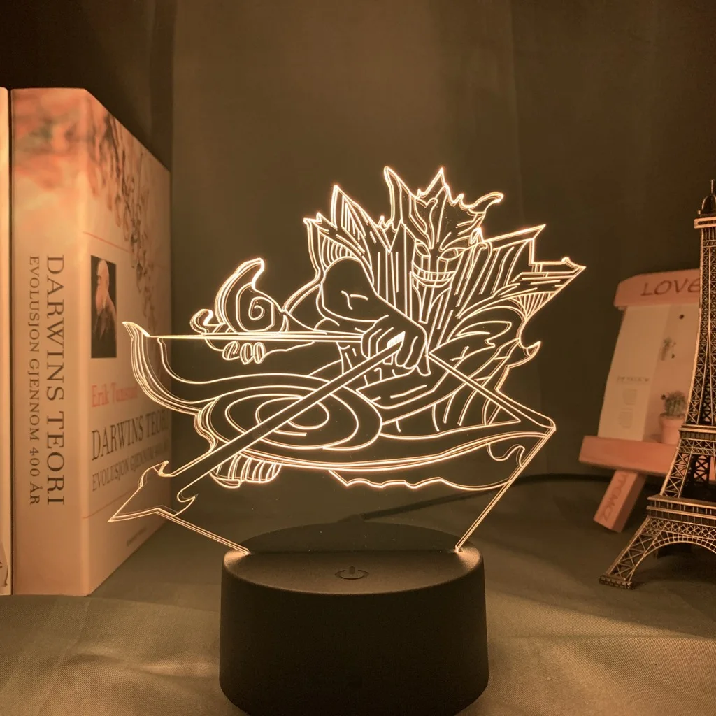 Аниме Наруто Itachi Uchiha Sasuke Susanoo 3d светодиодный ночной Светильник для фанатов манги
