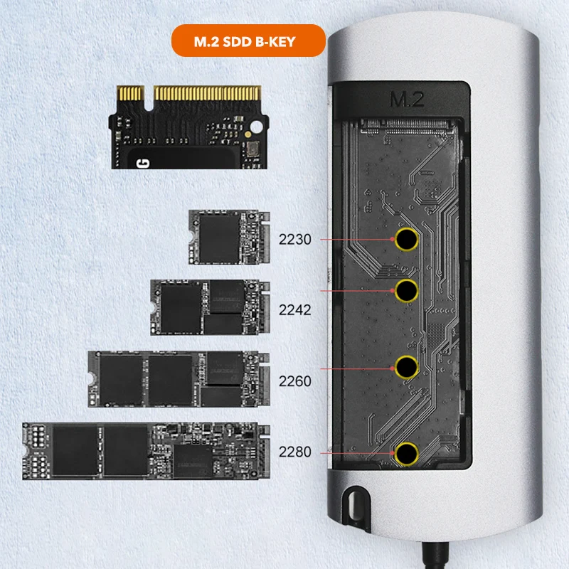 Фонарь с корпусом для M2 SSD поддержка корпуса NFGG мульти usb порта 4K HDMI 1000 Мбит/с Ethernet