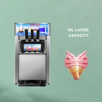 susweetlife commercial soft ice cream machine 18lh sweet ice cream maker gelato making machine for commercial