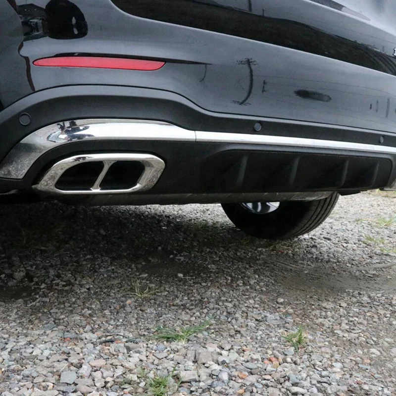 2 шт. нержавеющая сталь Хвостовая труба выхлопная глушитель наконечник крышка