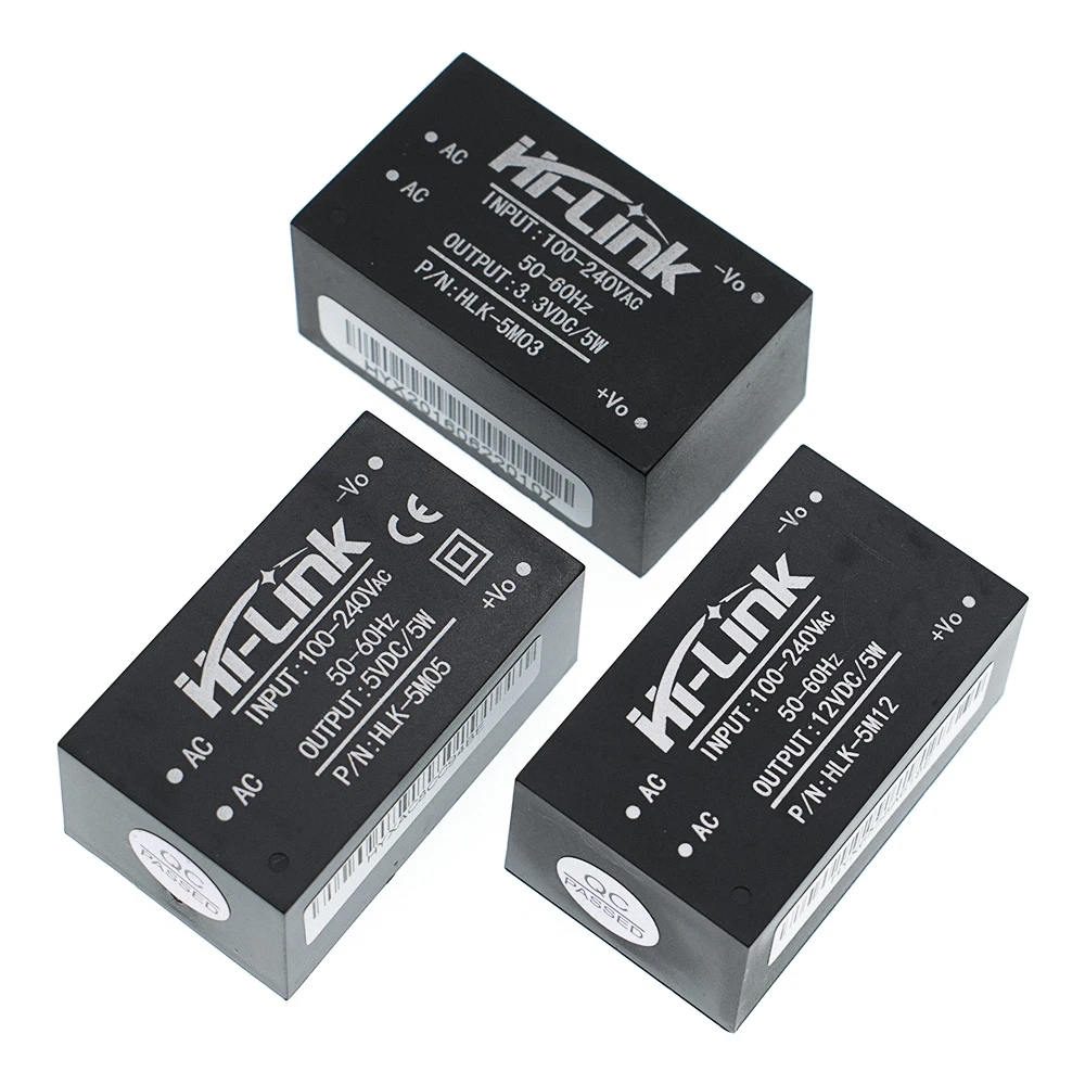 220v 5V AC-DC изолированный модуль питания, HLK-5M05/HLK-5M12/5M03 импульсный понижающий 5w модуль питания