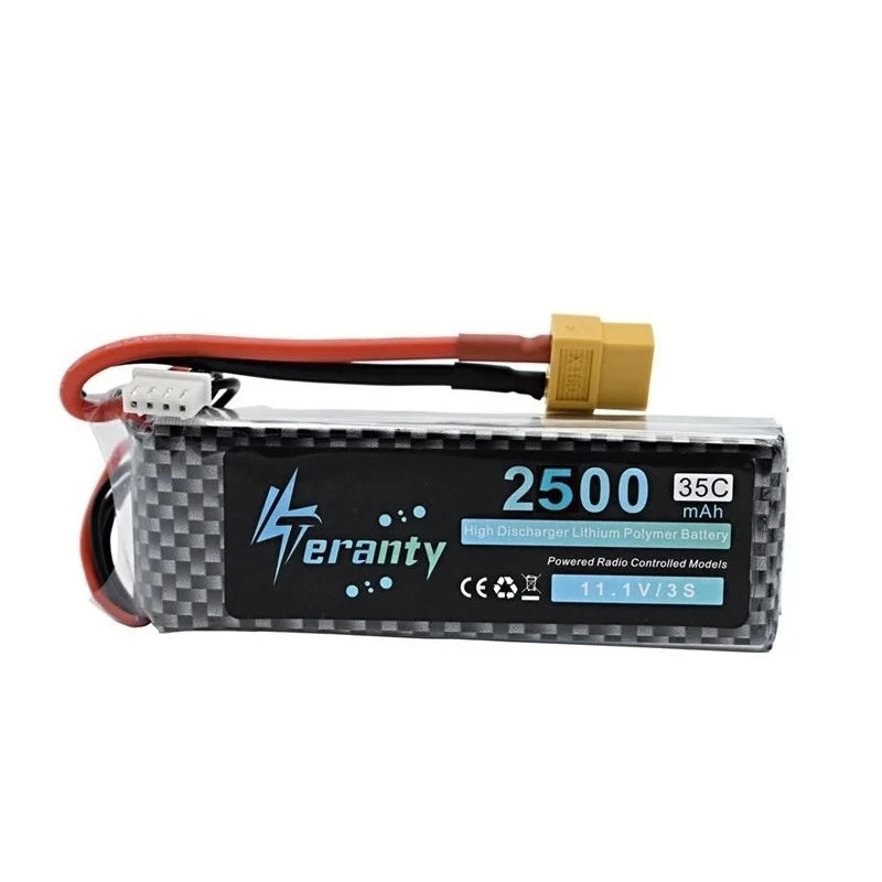 Upgrade Power 11.1V 2500mAh Lipo Battery For RC Toys Car Boats Helicopter Parts 3s Lithium battery 4Pcs/Lots 11.1v Drone | Игрушки и