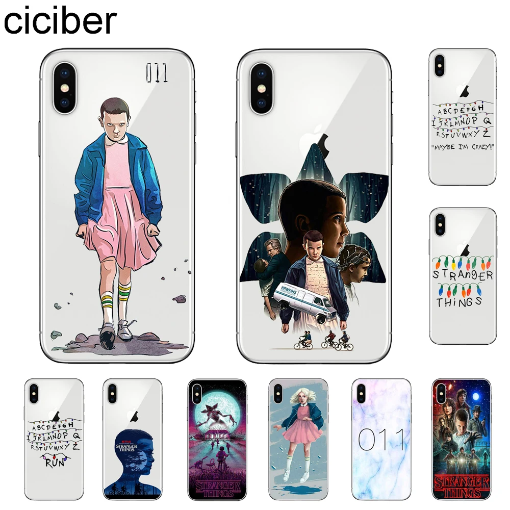 Чехол для телефона ciciber Stranger Thing мягкий ТПУ чехол Apple iPhone 11 Pro Max X XR XS MAX 7 8 6 6s Plus 5 5S