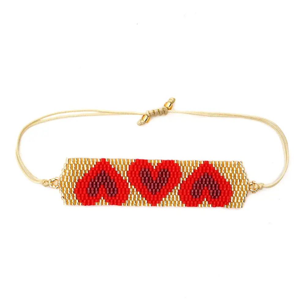 Go2boho MIYUKI сердце браслет бохо шик женский Турецкий Дурной глаз браслет красный набор звезда ювелирные изделия Pulsera Mujer кисточкой Handmad