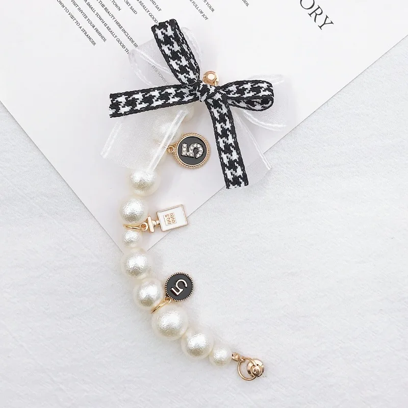 

Kiwiberry 1pcs Diy Phone Chain Jewelry Transparent Color Candy Acrylic Phone Chain Flower Bear Love Tide Shell Anti-lost Chain