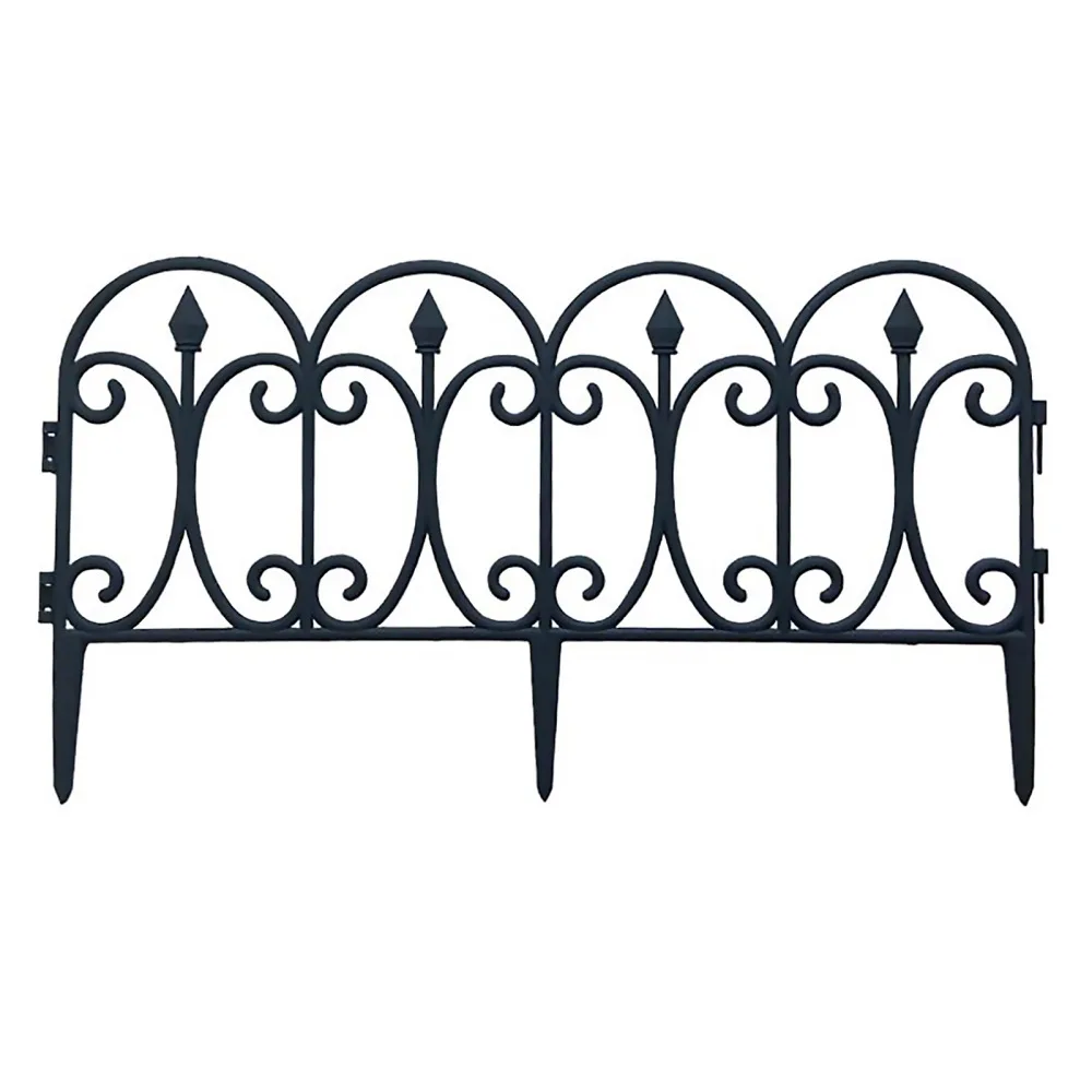 

Fence Garden Border Retro PP Material For Flower Bed Dog Barrier 5PCS Decorative Outdoor PP Plastic Landscape Fences
