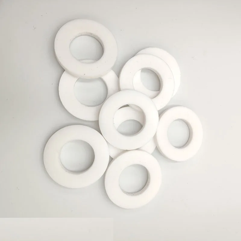 20 шт Толщина 3 мм ПТФЭ Прокладка уплотнение фланца плоский политеф фланец