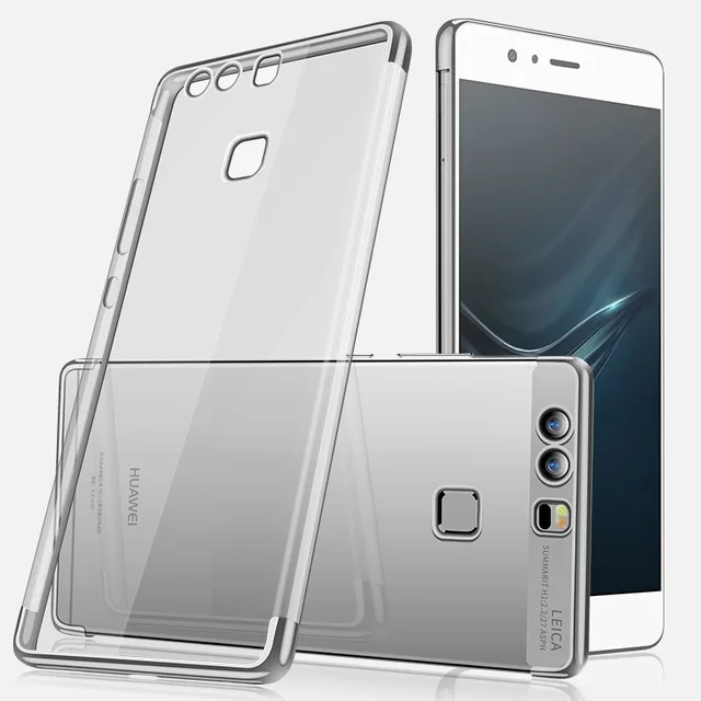 Чехол для huawei P10 Lite, прозрачное покрытие, мягкая силиконовая тонкая задняя крышка для huawei P10 P10Lite P10Plus, чехол для телефона - Цвет: Серебристый