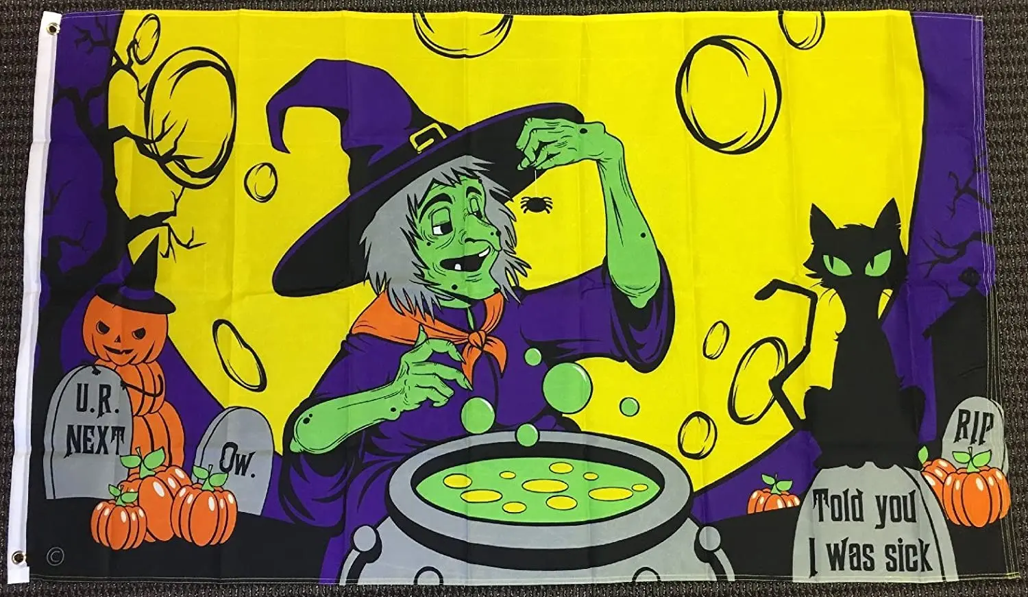 

Лучшие флаги Witchs Brew 3x5 футов Поли сезонный флаг