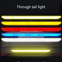 car reflective tape stickers exterior warning strip reflect tape traceless protective car sticker trunk body auto accessories