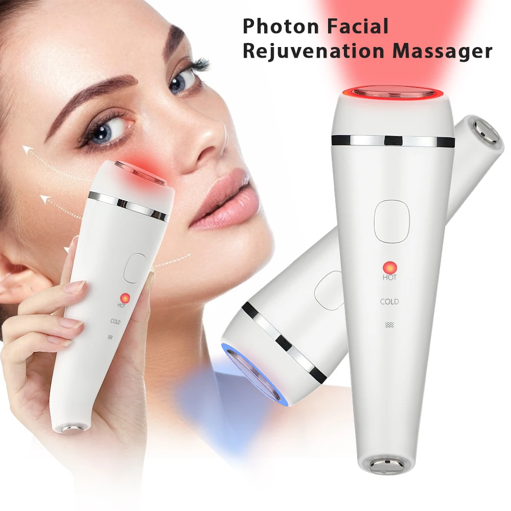 

Facial Massage Rejuvenation Machine LED Photon Therapy Sonic Vibration Wrinkle Remover Anti Aging Skin Care Beauty Device