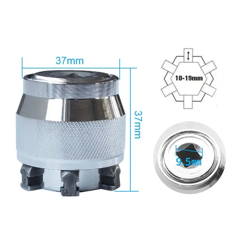 1 шт. шестигранная Регулируемая трещотка 10-19 мм | Инструменты