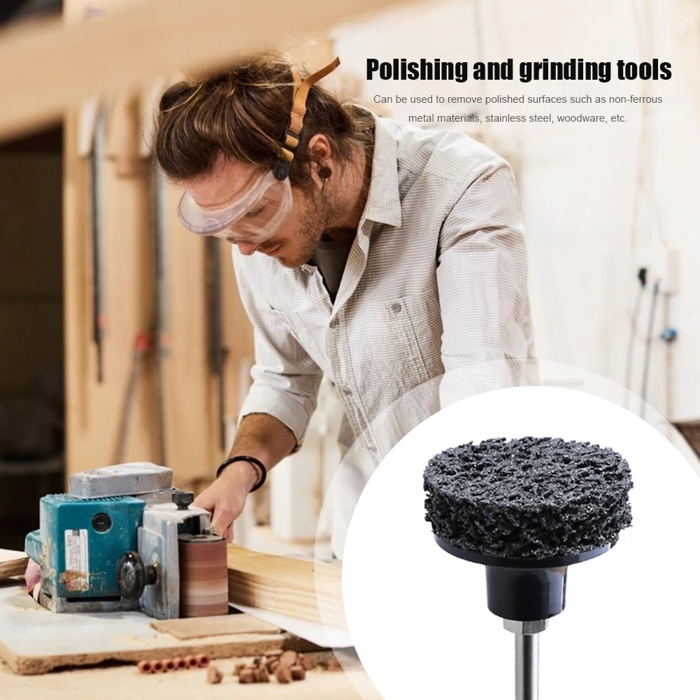 

10pcs 2 inch Grinder Abrasive Wheel Paint Rust Remover Diamond Grinding Wheel R-Type Quick Change with1 Disc Pad Holder