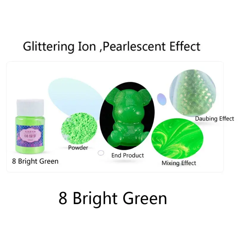 

Magic Golden Flowing Auroral Powder Mica Pearlescent Colorants Resin Pigment