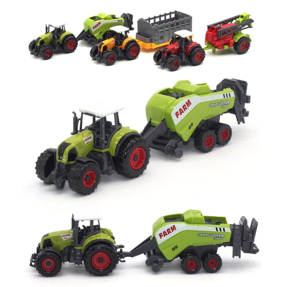 Mini Diecast Farm Tractor Vehicle Car Carriage Model Set Collection Kids Toy | Railed/Motor/Cars/Bicycles