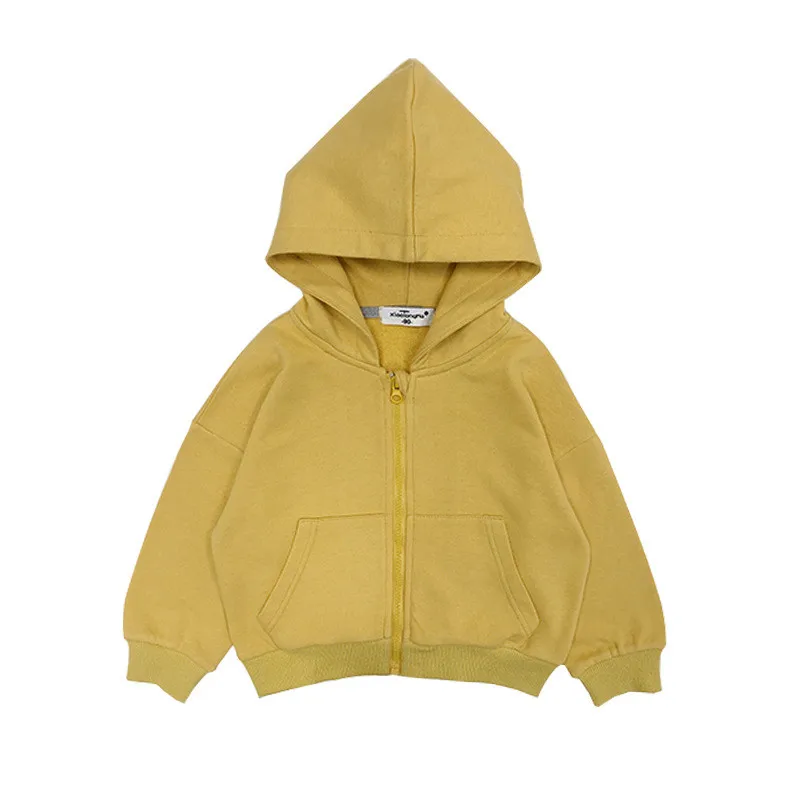 

Preppy Style Girls Letter Printed Cotton Hooded Jacket 2021 New Children Zipper Cardigan Soft Casual Coat Spring Autumn Clothes