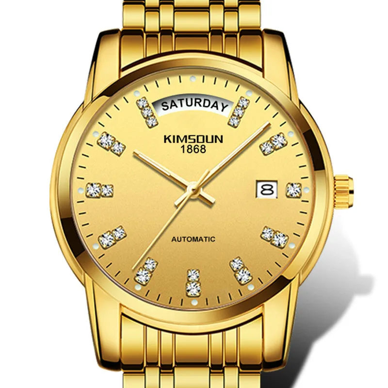 

New Men Watches Automatic Mechanical Watch Double Calendar Sport Clock Waterproof Casual Business Wristwatch Relojes Hombre