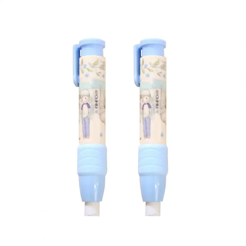 

2Pcs Kids Drawing Cute Cartoon Figure Pattern Mechanical Rubber Pencil Erasers