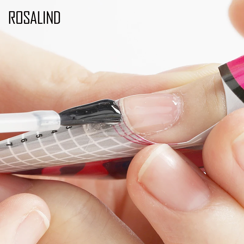 ROSALIND Builder Gel Kit Nail Art With Form Soak Off Hybrid Varnish Extension Semi Permanent UV Led Base Top | Красота и здоровье