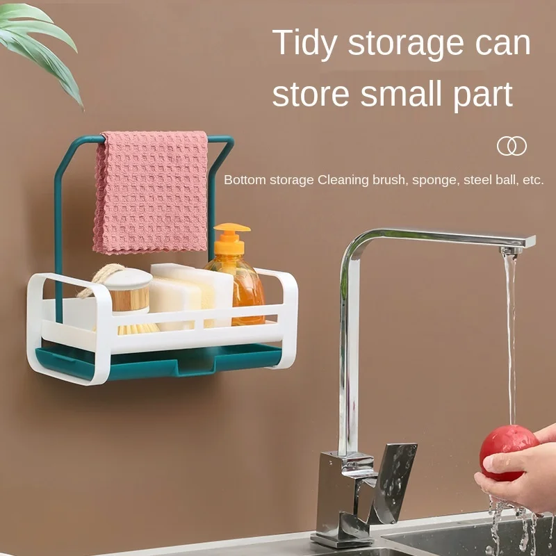 double sink drain rack large sponge towel rack kitchen storage gadgets bowl chopsticks drain rack free global shipping