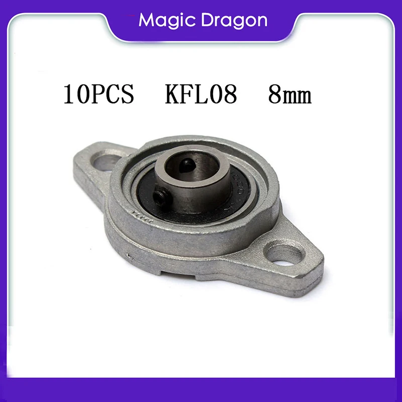 

10PCS High quality KFL08 8mm pillow block rhombic bearing zinc alloy insert linear bearing shaft support CNC part