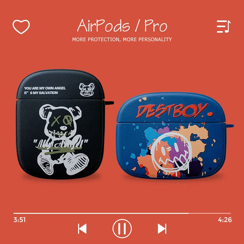 

Graffiti Expression Earphone Case Apple AirPods 2 Case Cover AirPods Pro Case IPhone Earbuds Accessories AirPod Case Air Pods 1