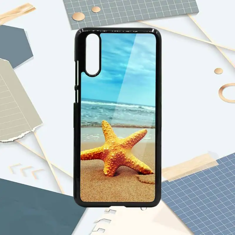 

Summer sea Beach Starfish Star Phone Case PC For Samsung galaxy S note 8 9 20 10 e lite2019 plus pro ultra