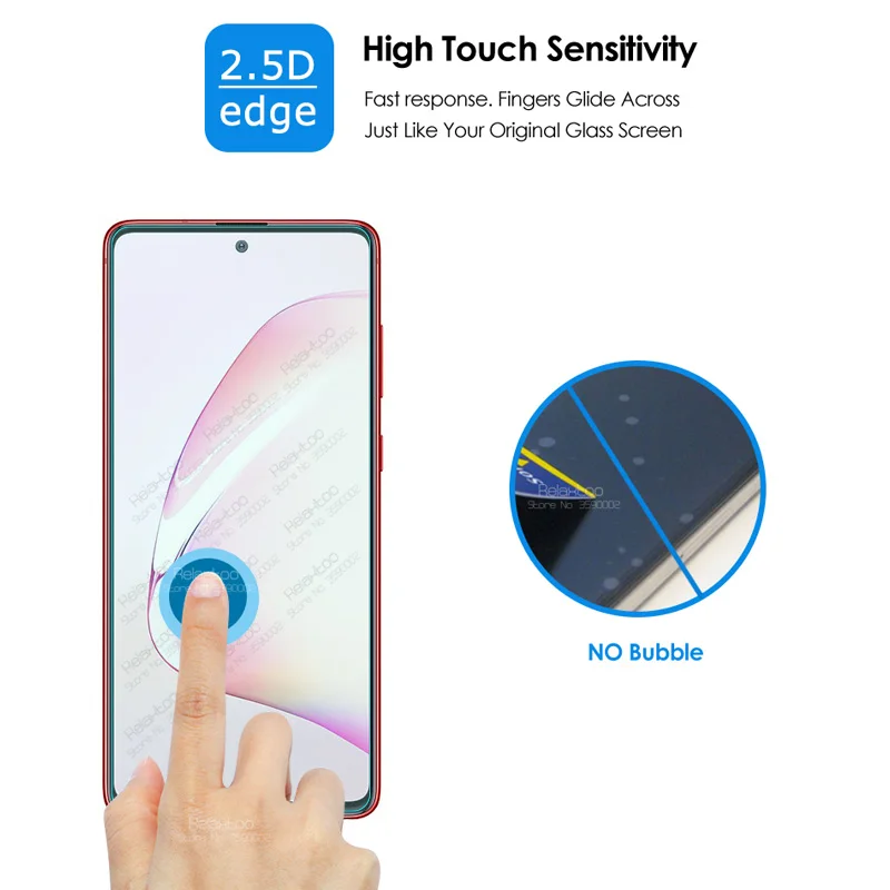 Защитное стекло для экрана и объектива камеры 2 в 1 samsung galaxy note 10 lite note10 light N770F 6 7