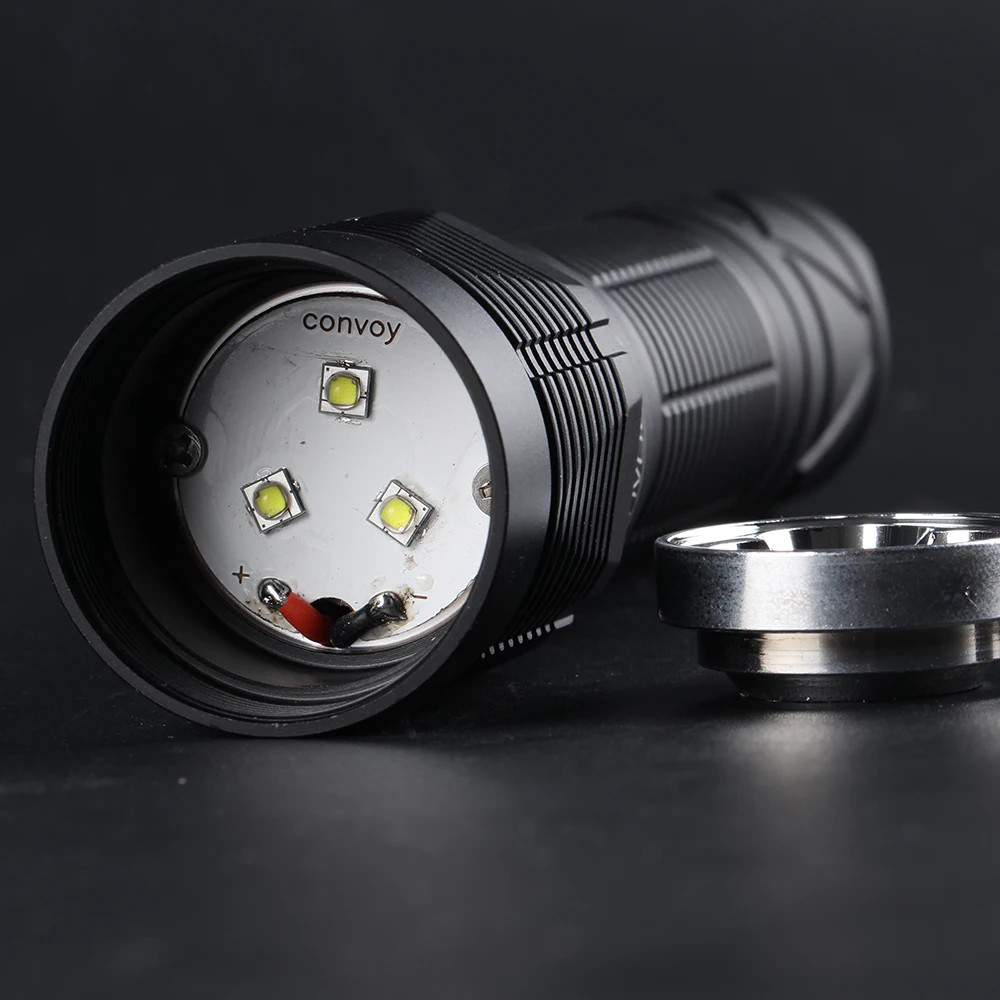 Светодиодный фонарик Convoy S12 с Luminus SST20/Nichia 219C 18650 21700 ручной фонарь Рабочий