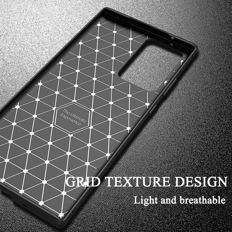 

Phone Case for Samsung Galaxy Note 20 Ultra Case Cover Luxury Carbon Fiber Soft TPU Silicone Shockproof Case for Samsung Note 20